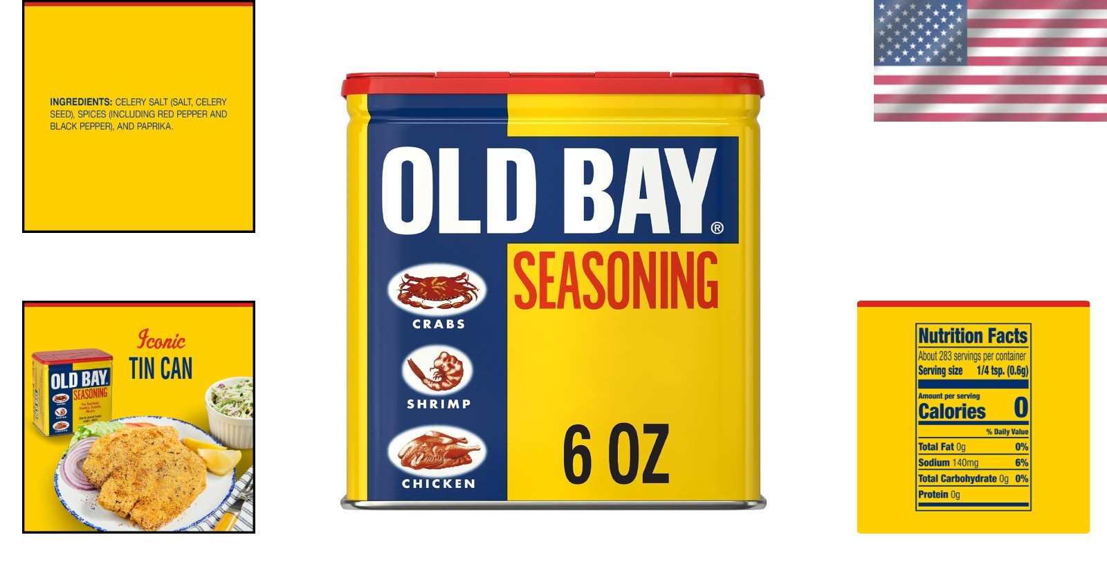 6oz Gluten Free Seafood Seasoning – 18 Herb Blend for Crab, Shrimp & More