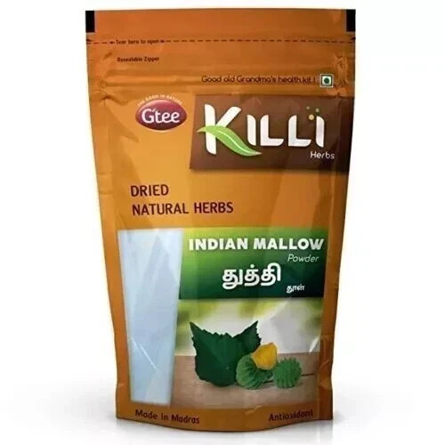 KILLI Indian Mallow Thuthi 100g Free Shipping World wide