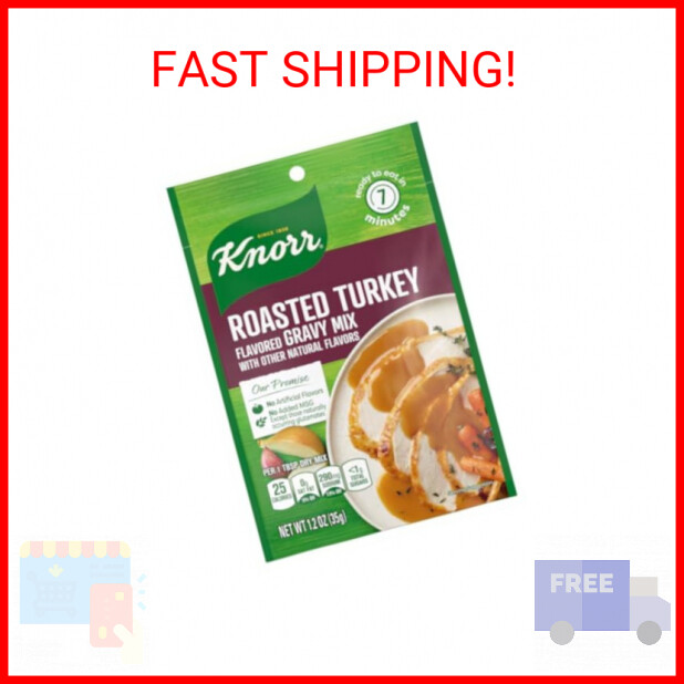 Knorr Roasted Turkey Gravy Mix, 1.2-Ounce (Pack of 12)