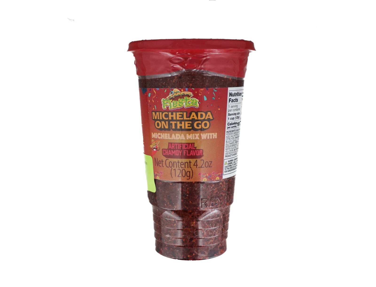 Fiesta Michelada Mix w/ Chamoy 4.2oz Pack of 6 On-the-Go Plastic Cup – Spicy