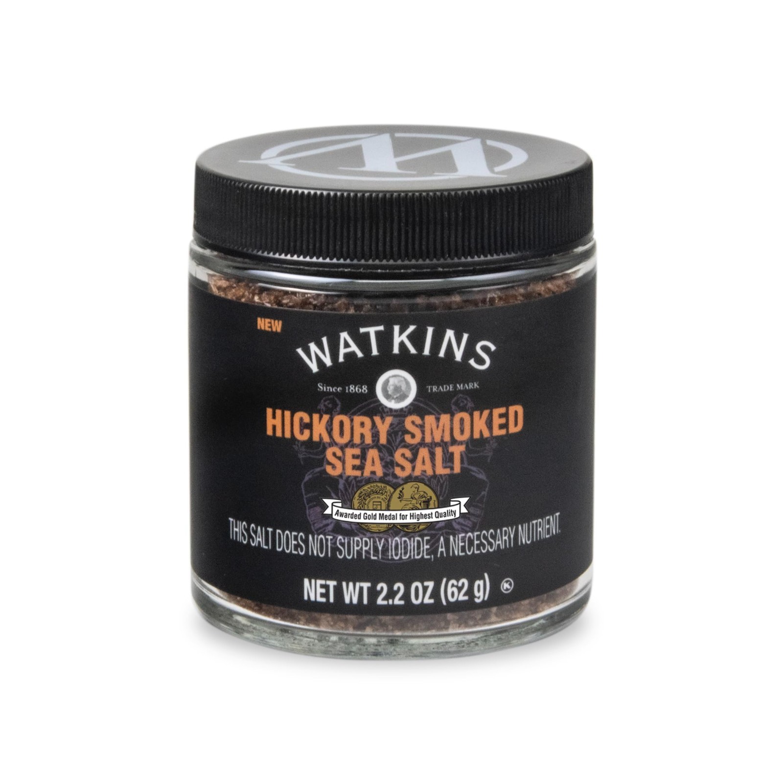 Hickory Smoked Sea Salt, 2.2 oz – Premium Flavor Enhancer for Cooking & Grilling