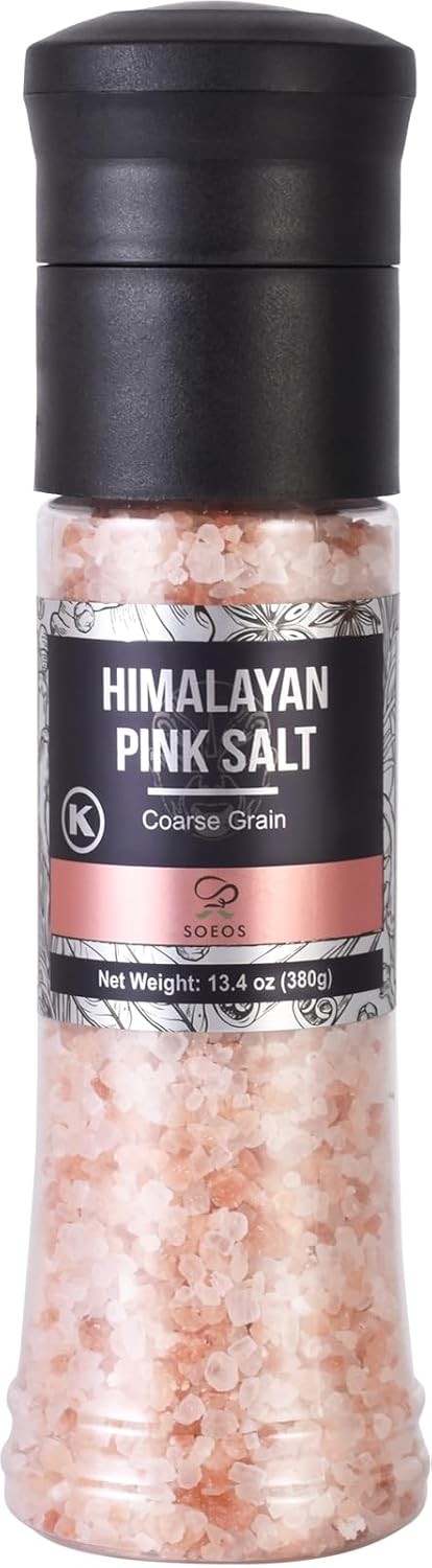 Pink Himalayan Salt Coarse Grain 16oz Natural Sea Salt for Grinder Refill
