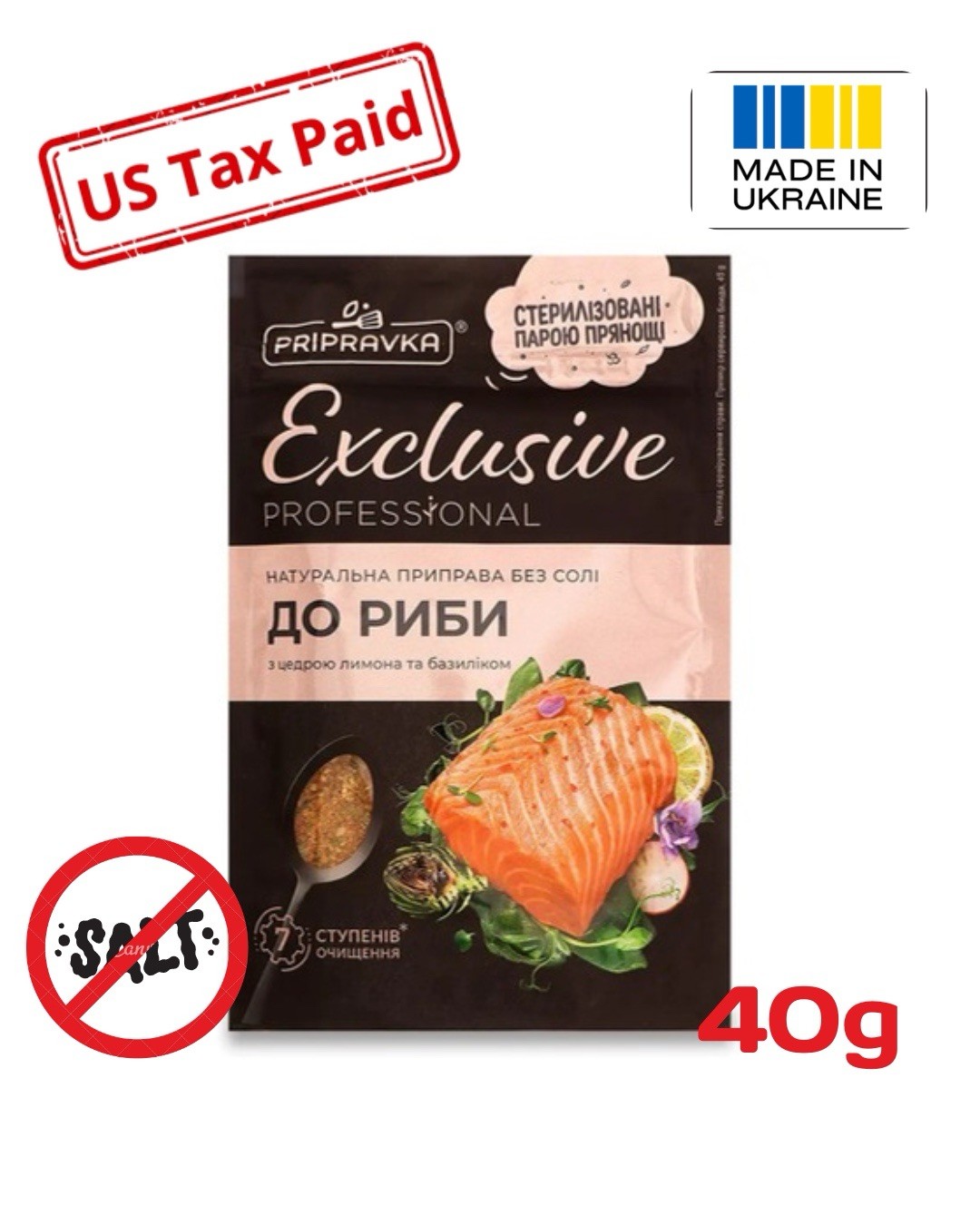 Pripravka Exclusive Natural Seasoning Blend NO SALT 100% Vegan GMO-Free (1.41oz)