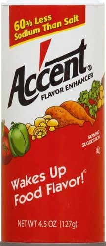Accent Seasoning 4.5 Ounce Flavor Enhancer Low Sodium Umami Taste for Savory