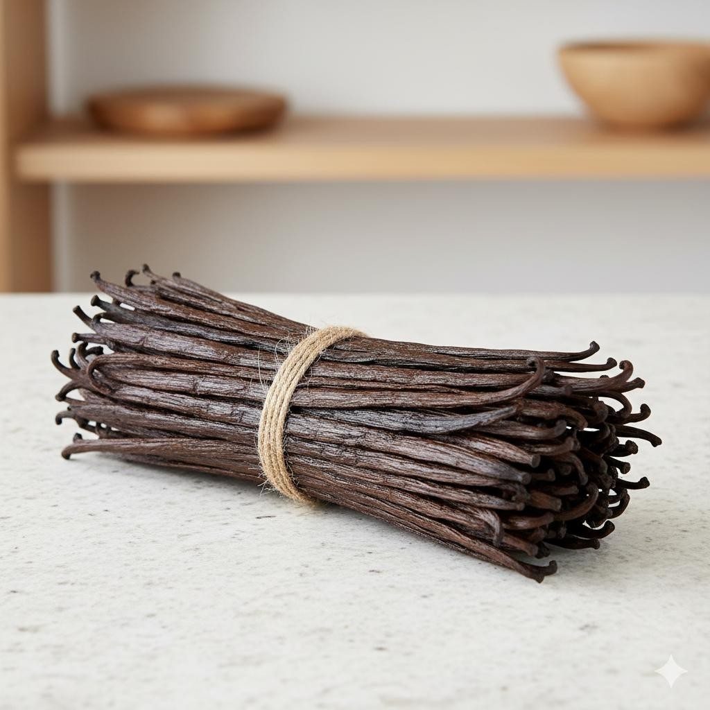 Premium Indian Grade A Vanilla Beans 16cm Pods for Extract Baking