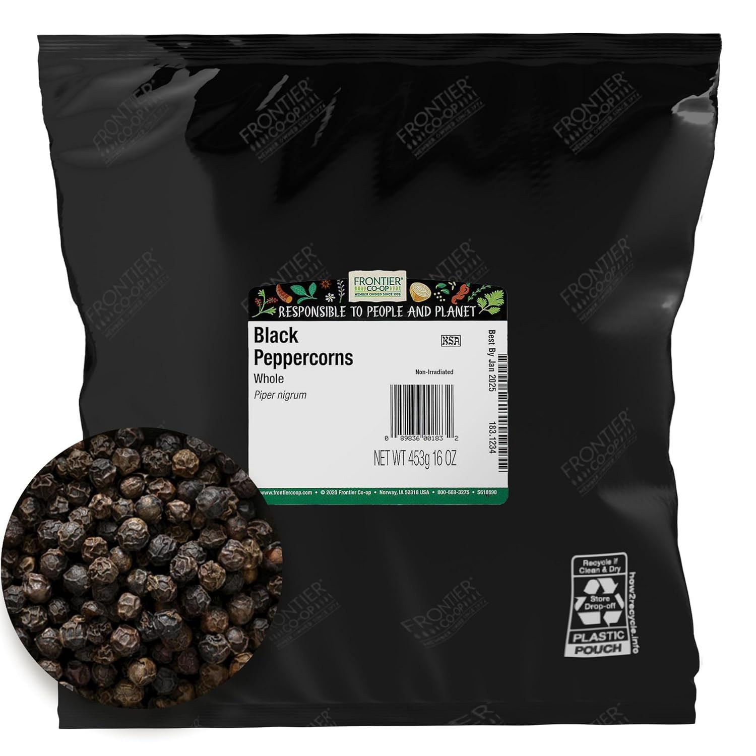 Black Peppercorns, 1-Pound Bulk, Great in Peppermills, Add Satisfying Heat & Bit