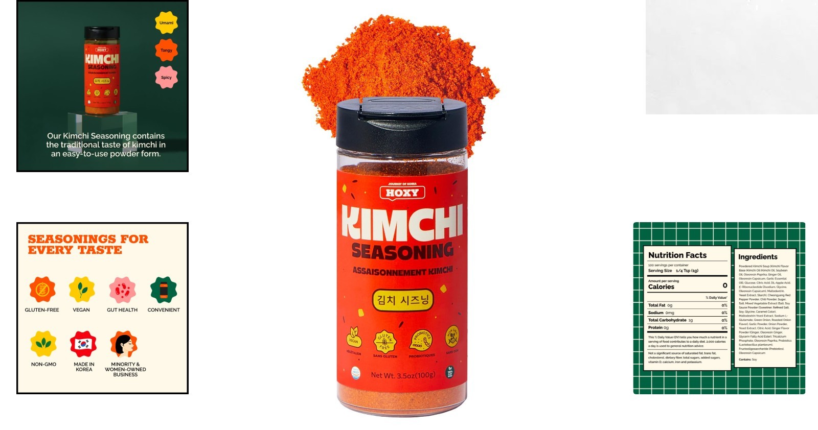 Journey of Korea 3.5oz Spicy Kimchi Mix – Unleash Bold Flavor Anywhere, Anytime