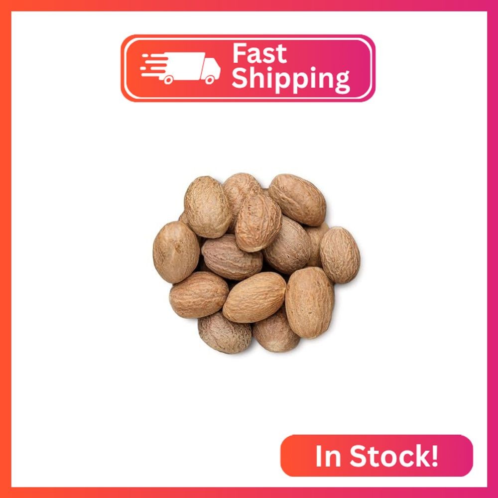 Food to Live Whole Nutmeg, 12 Ounces – Aromatic Spice, Pure. Warm, Nutty Flavor.