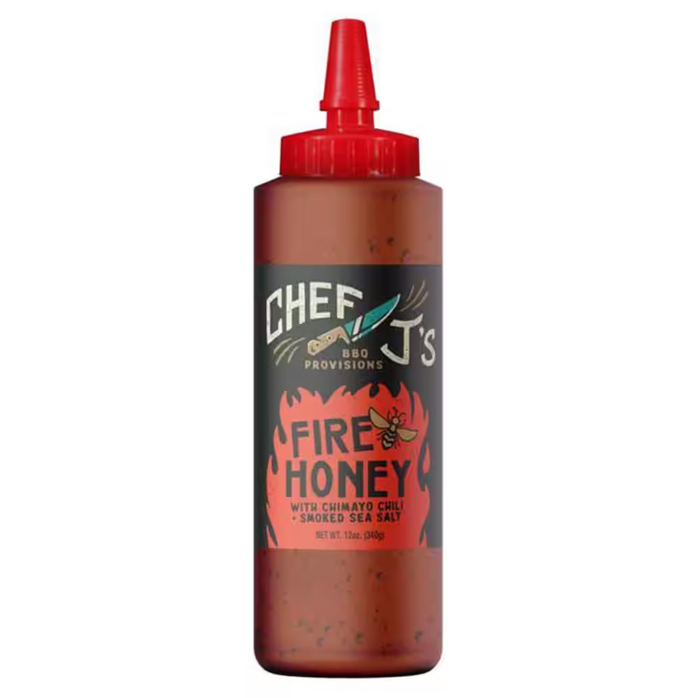Chef J’S BBQ Provisions Sweet and Spicy Fire Honey 12 Oz.