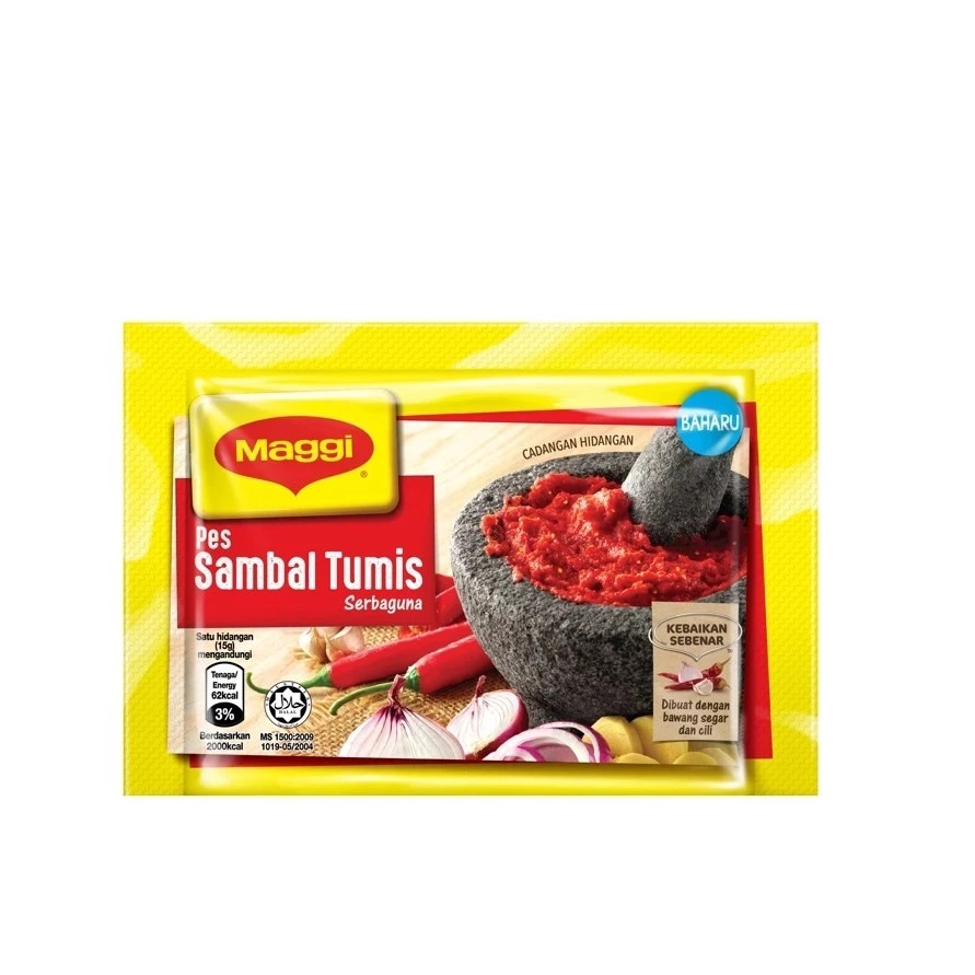 10x 30g MAGGI SAMBAL TUMIS Spicy Universal Use Chili Paste Easy Cook