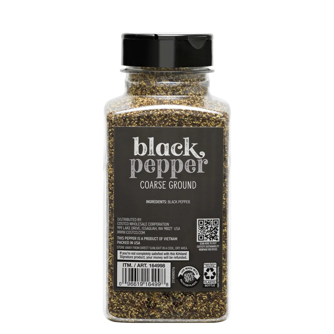 4 PACK – Kirkland Signature Coarse Ground Black Pepper 12.7 oz
