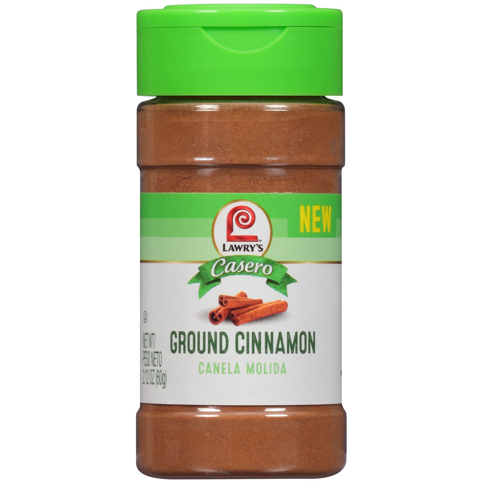 Lawry’s Casero Ground Cinnamon, 2.12 oz Ounce (Pack of 1), No Color