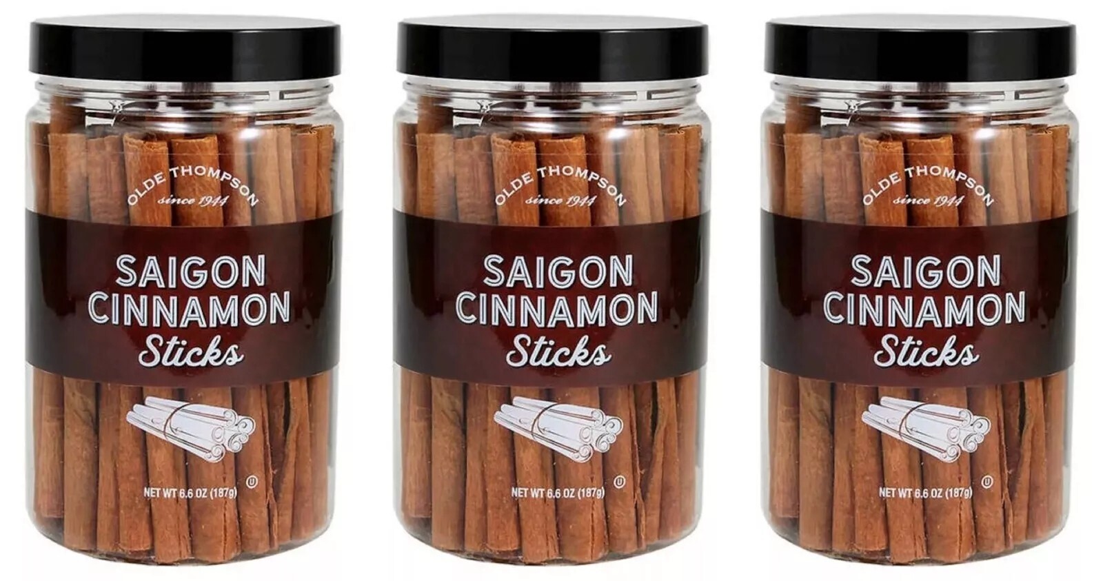 3 PACK -Olde Thompson Saigon cinnamon Sticks 6.6 Ounces/187 Grams
