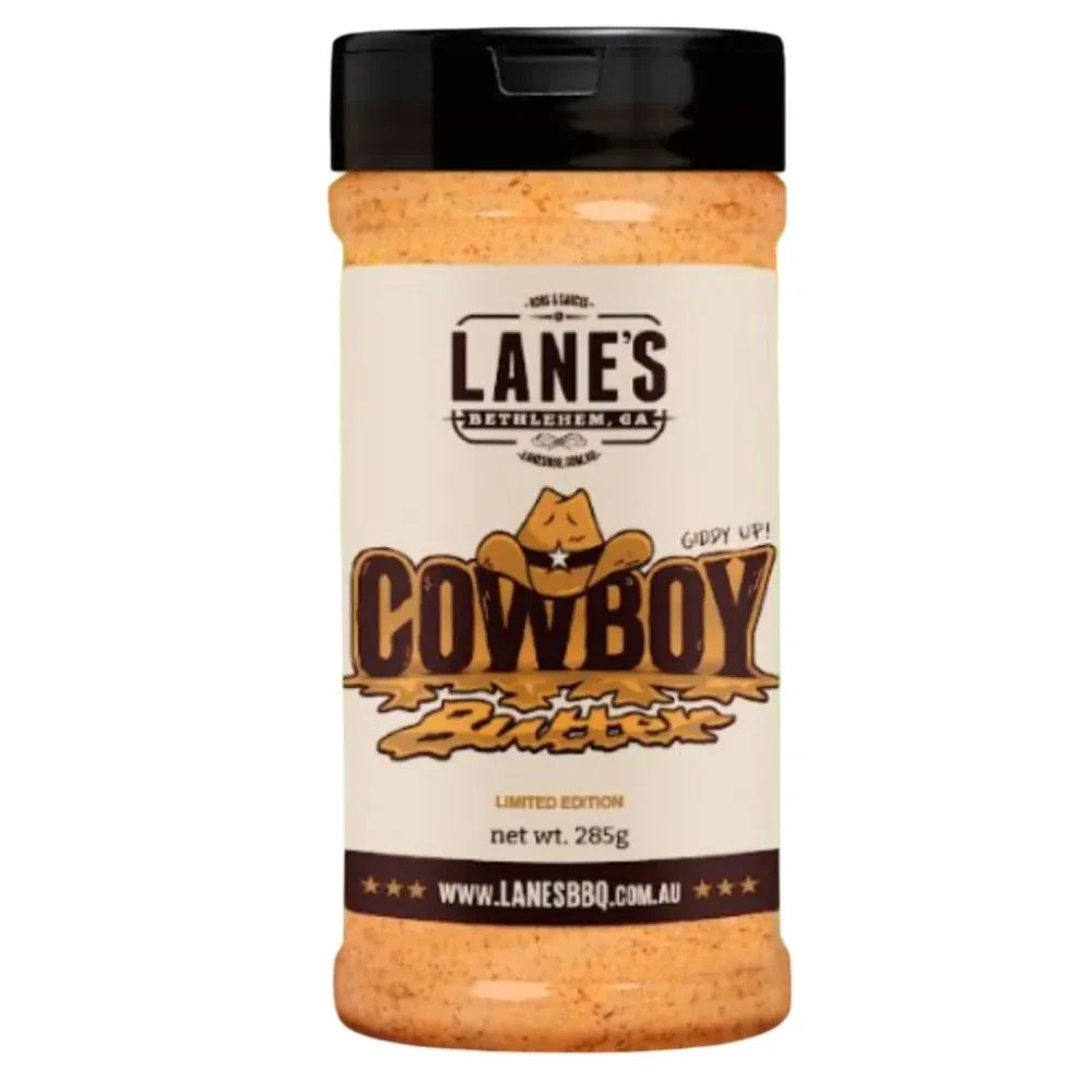 Lane’s Cowboy Butter Pit Master Size BBQ Rub Seasoning FLavouring Cooking