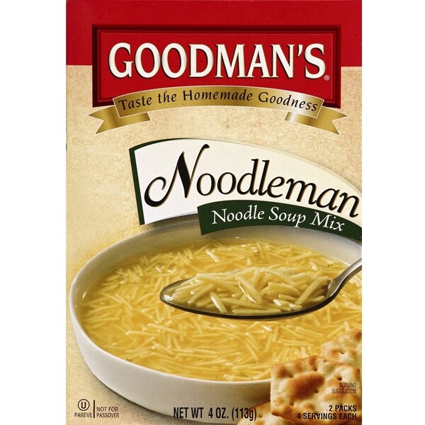 Goodman’s Noodleman Noodle Soup Mix – 2 packs – 4 servings per pack – Nt Wt: 4oz