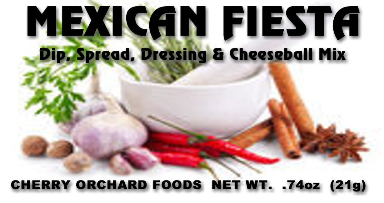 Mexican Fiesta Dip Mix (2 mixes)makes dips,spreads, cheeseballs &salad dressings