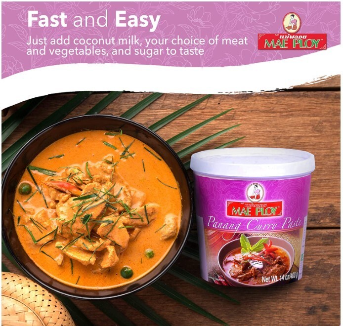 BIG Size 2lb 3oz (1000g) Authentic Mae Ploy Panang Curry Paste