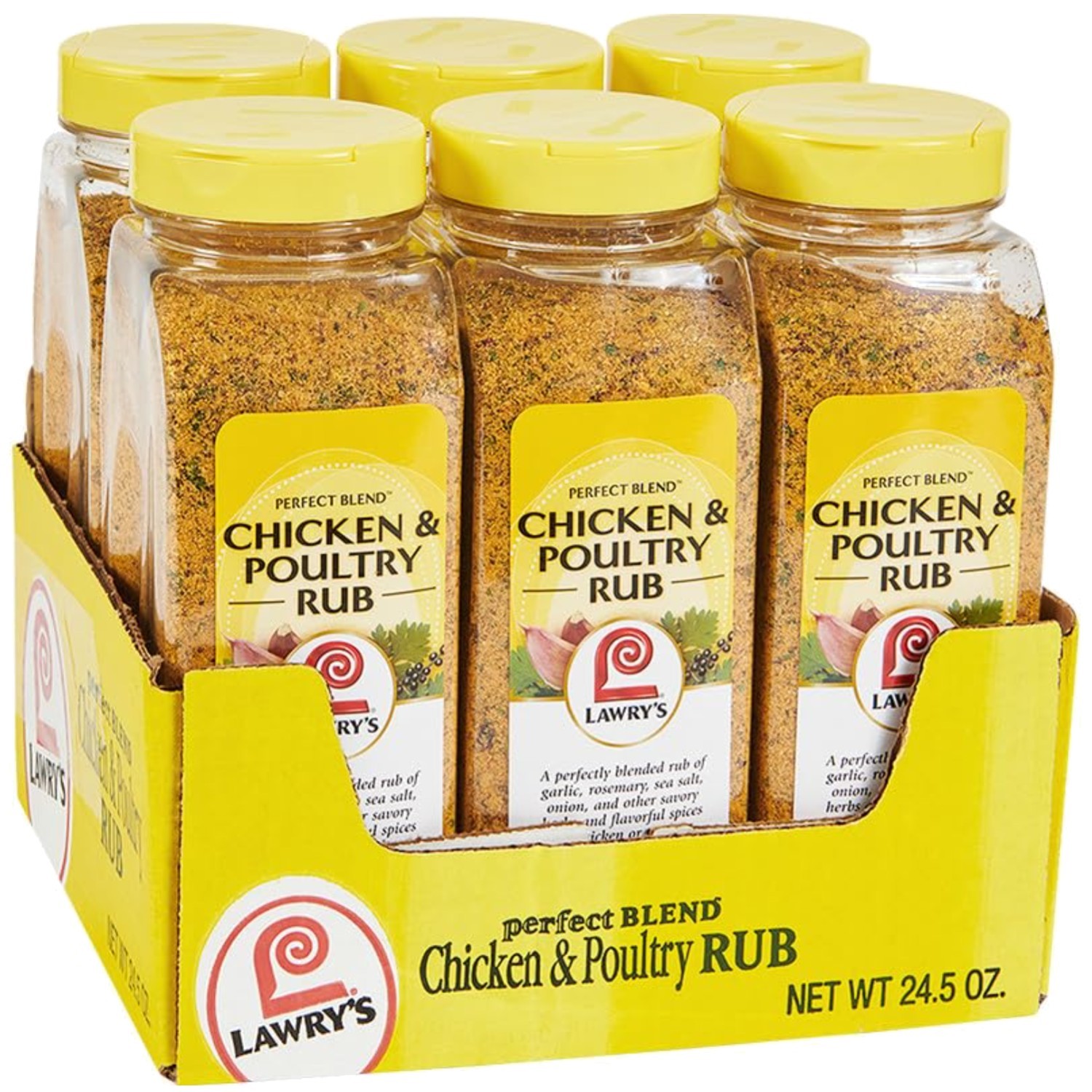 Lawry’s Chicken & Poultry Rub, 24.5 oz – Pack of 6