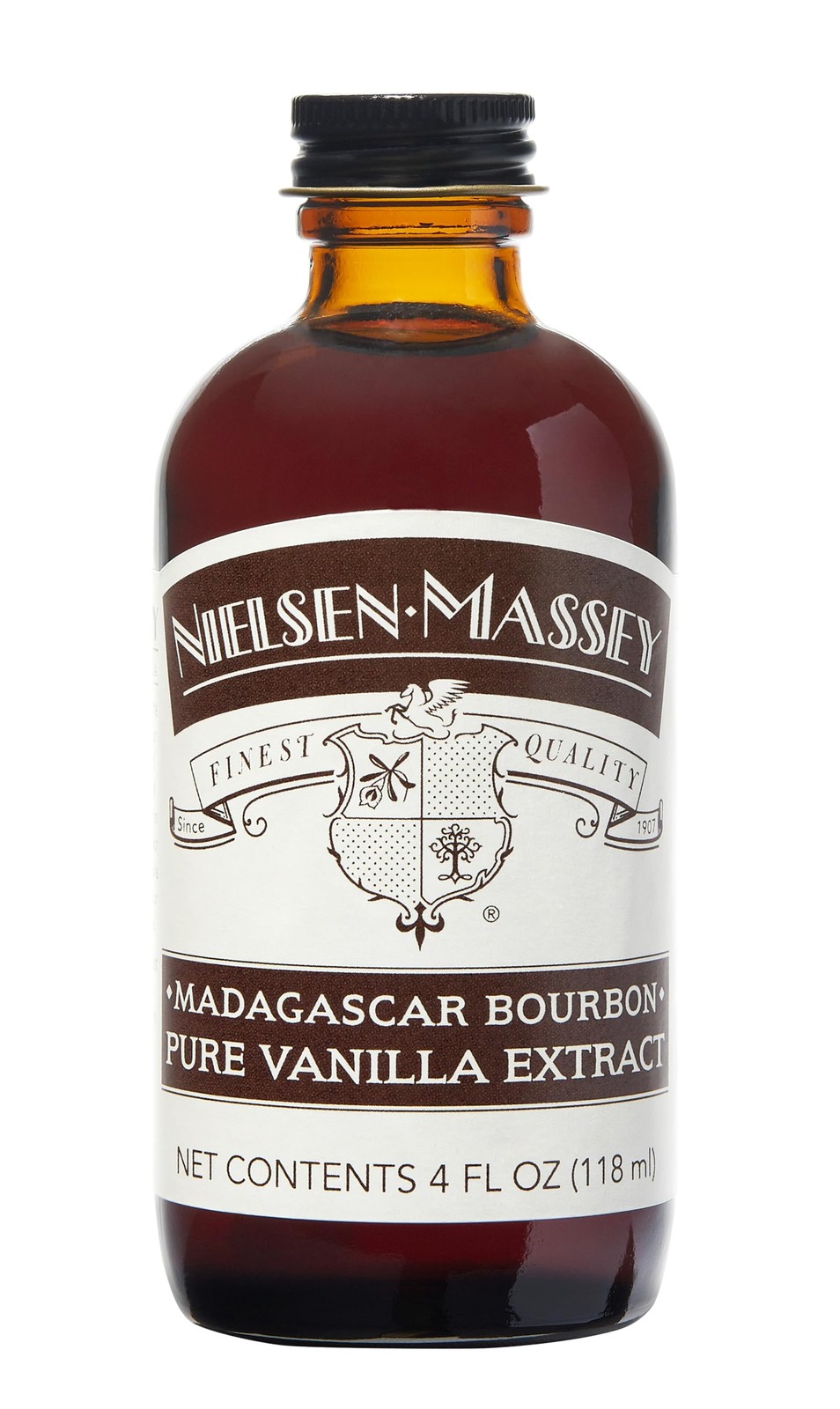 Madagascar Bourbon Pure Vanilla Extract for Baking and Cooking, 4 Ounce Bottle