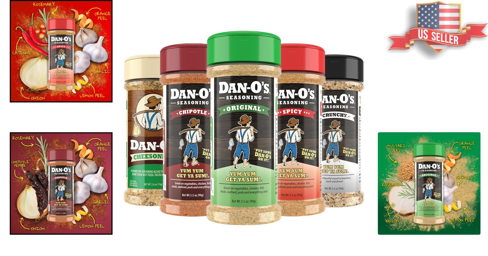 All-Purpose Seasoning Kit: 5 Flavors, Zero Calories, Sugar-Free Goodness!