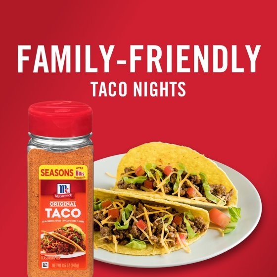 McCormick Original Taco Seasoning Mix, 8.5 oz Bottle