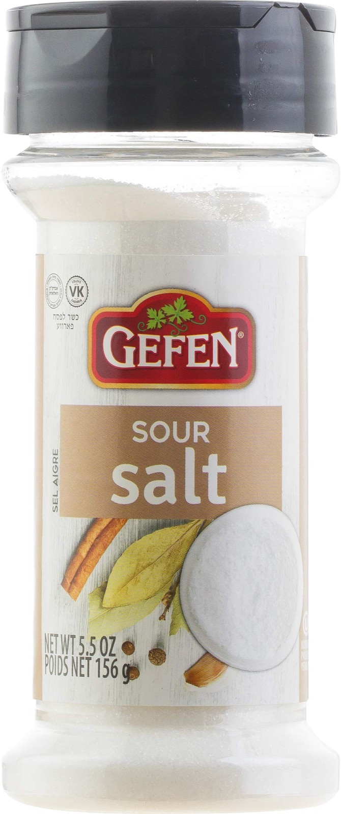 GEFEN Sour Salt, NET WT 5.5 oz (156g) Ounce (Pack of 1)