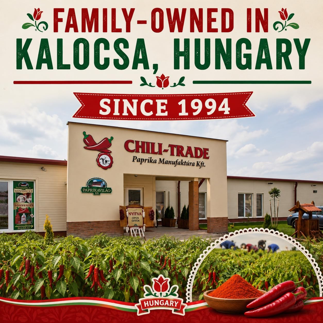Hungarian Sweet Paprika (8.8oz/250g) Imported from Kalocsa, Hungary 250g