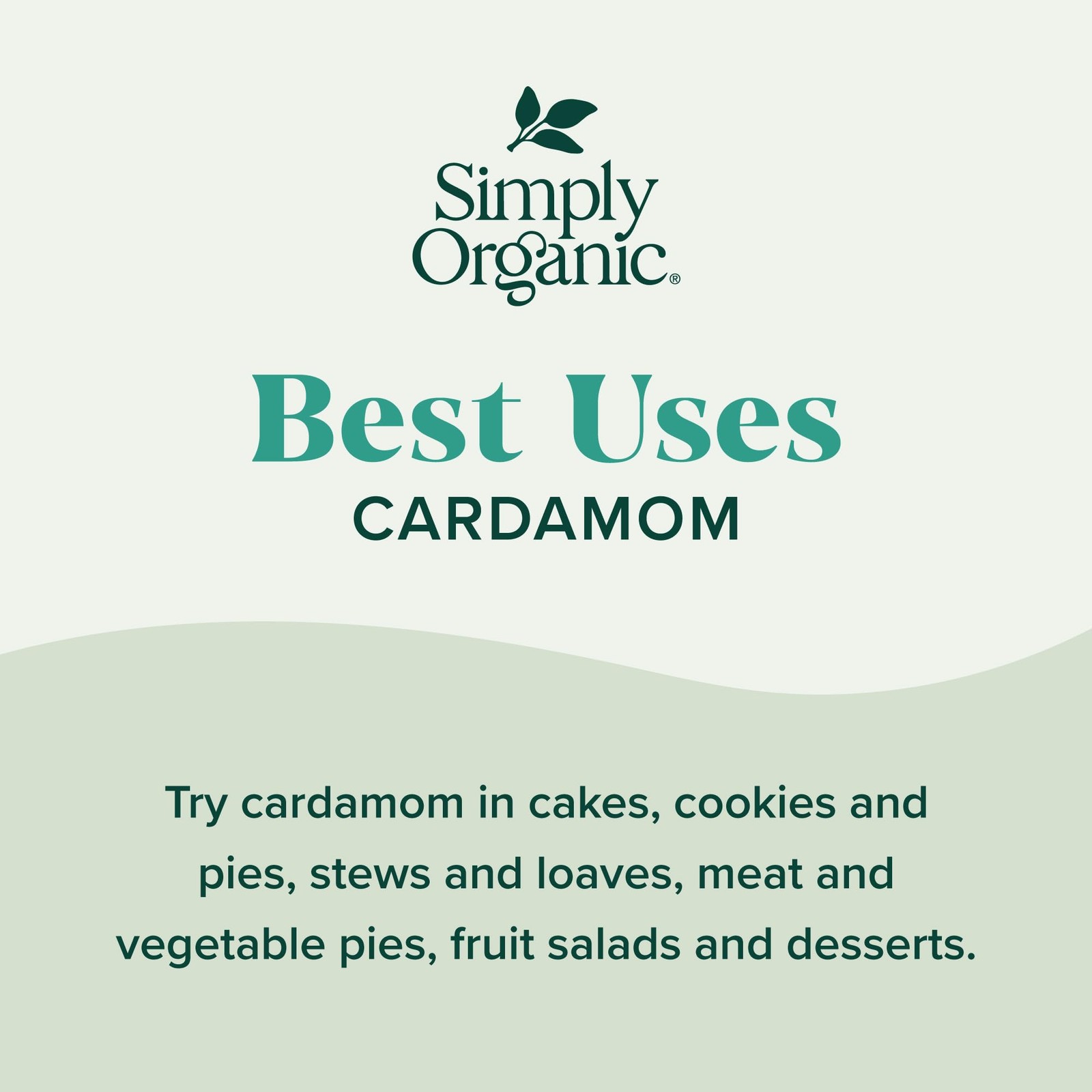 Simply Organic Cardamom, 2.82 Ounce, Ounce (Pack of 1), default