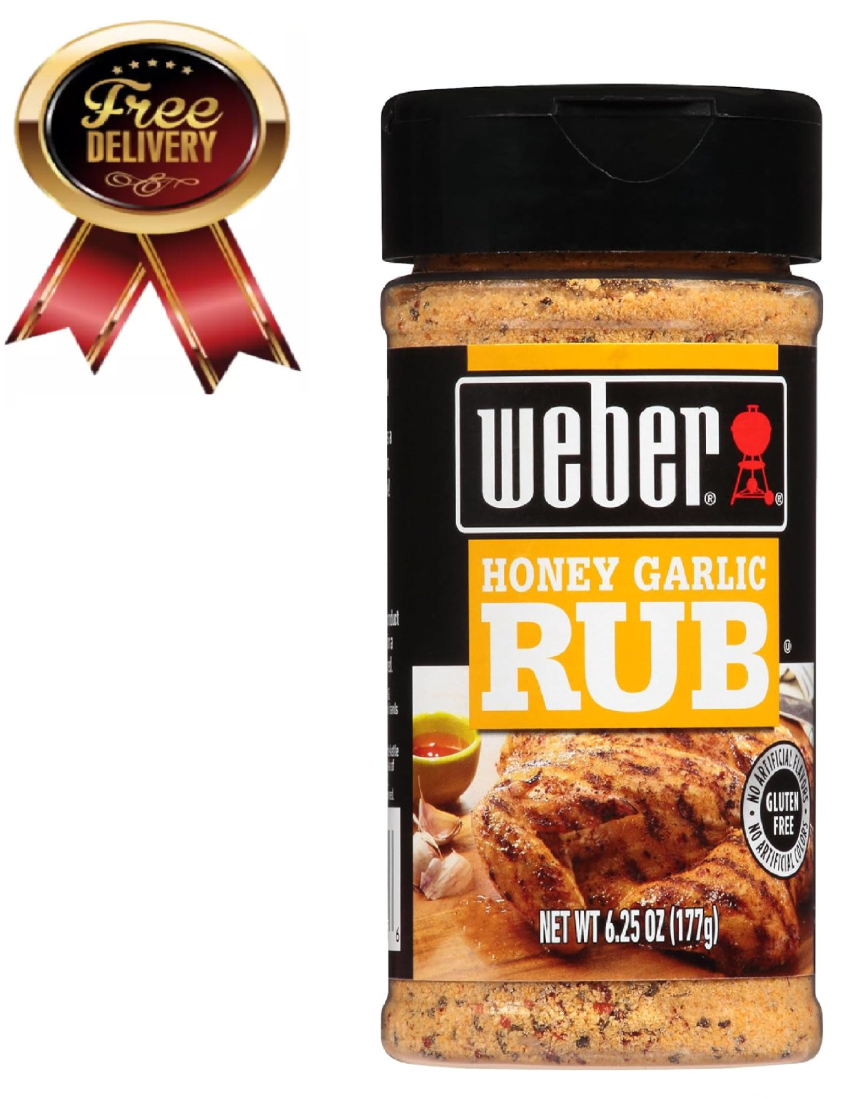 Weber Honey Garlic Rub 6.25 Ounce Shaker