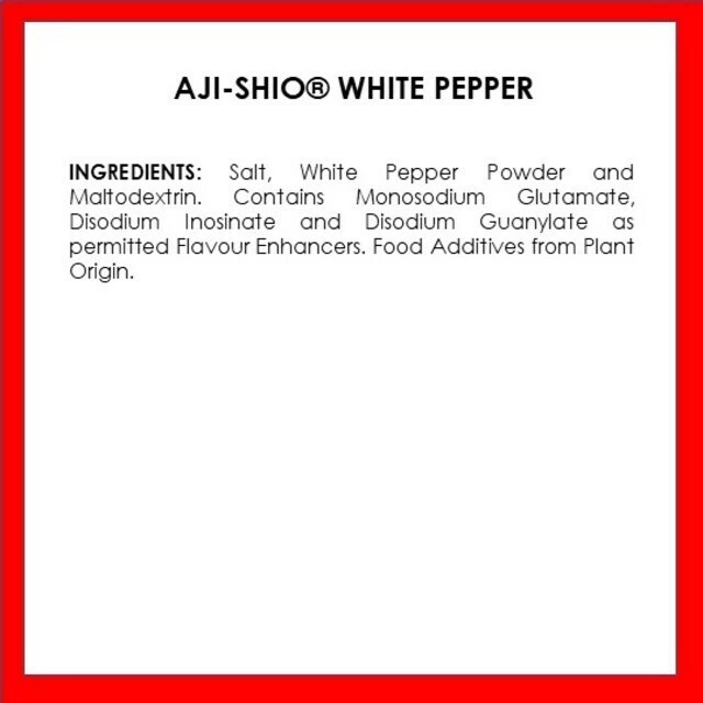AJI-SHIO Flavoured White Pepper Refill 40g X 10 PACKS Fast Shipping