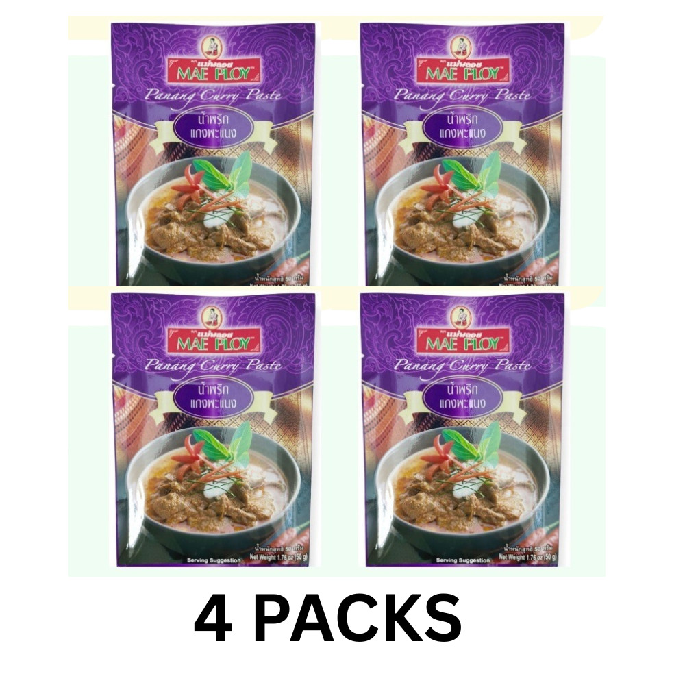 Mae Ploy Panang Curry Paste 50g x4 Thai Cooking Set