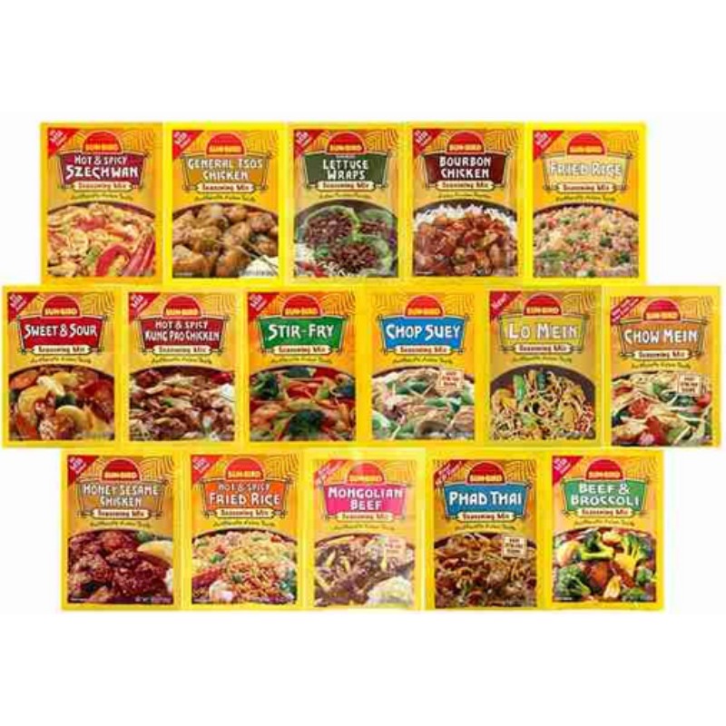 8x Sun Bird Honey Garlic Shrimp Seasoning Mix Packet New Fresh Lot .75oz