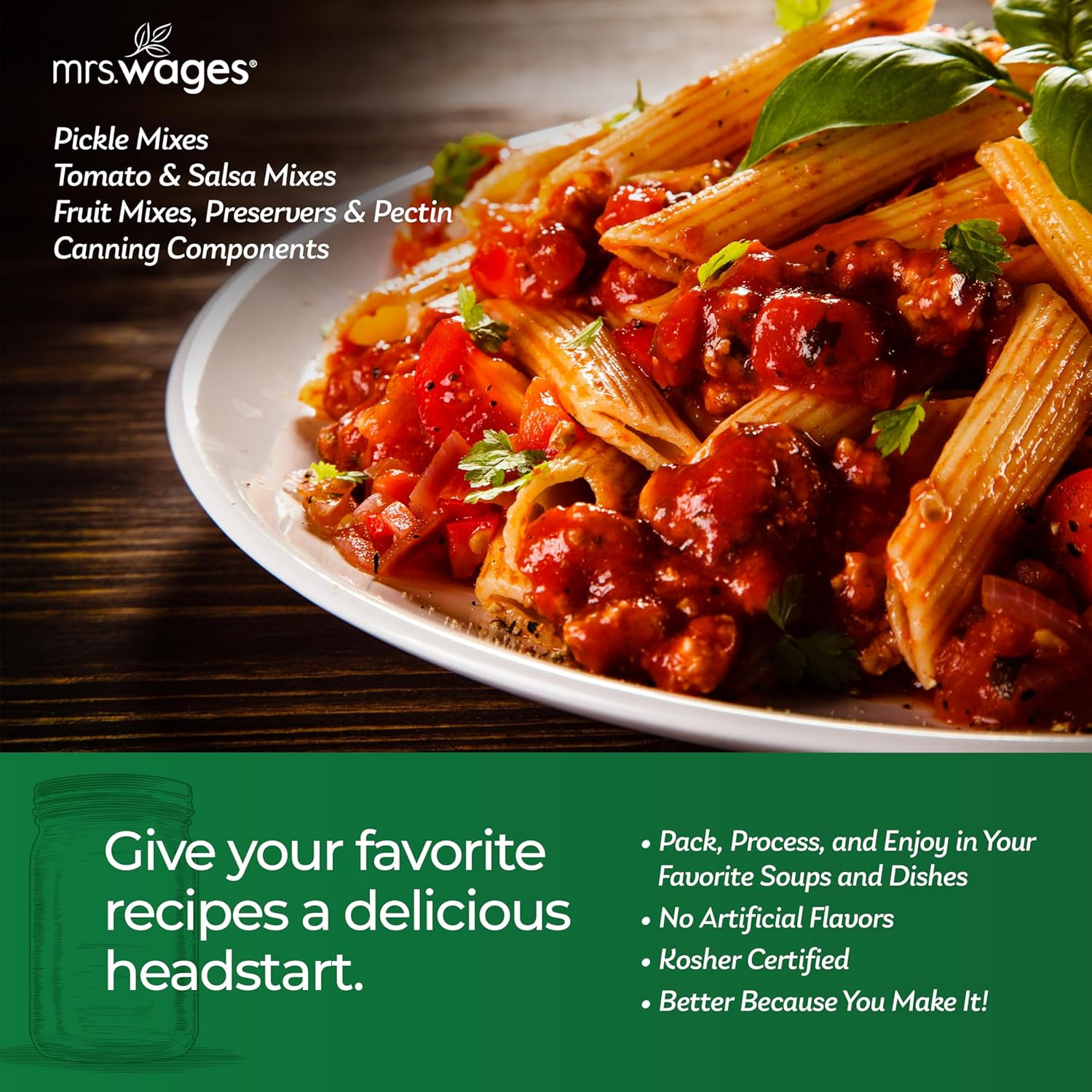 Pasta Sauce Canning Mix, Easy-To-Use, Simple Homemade Pasta Sauce, Great Flavor,