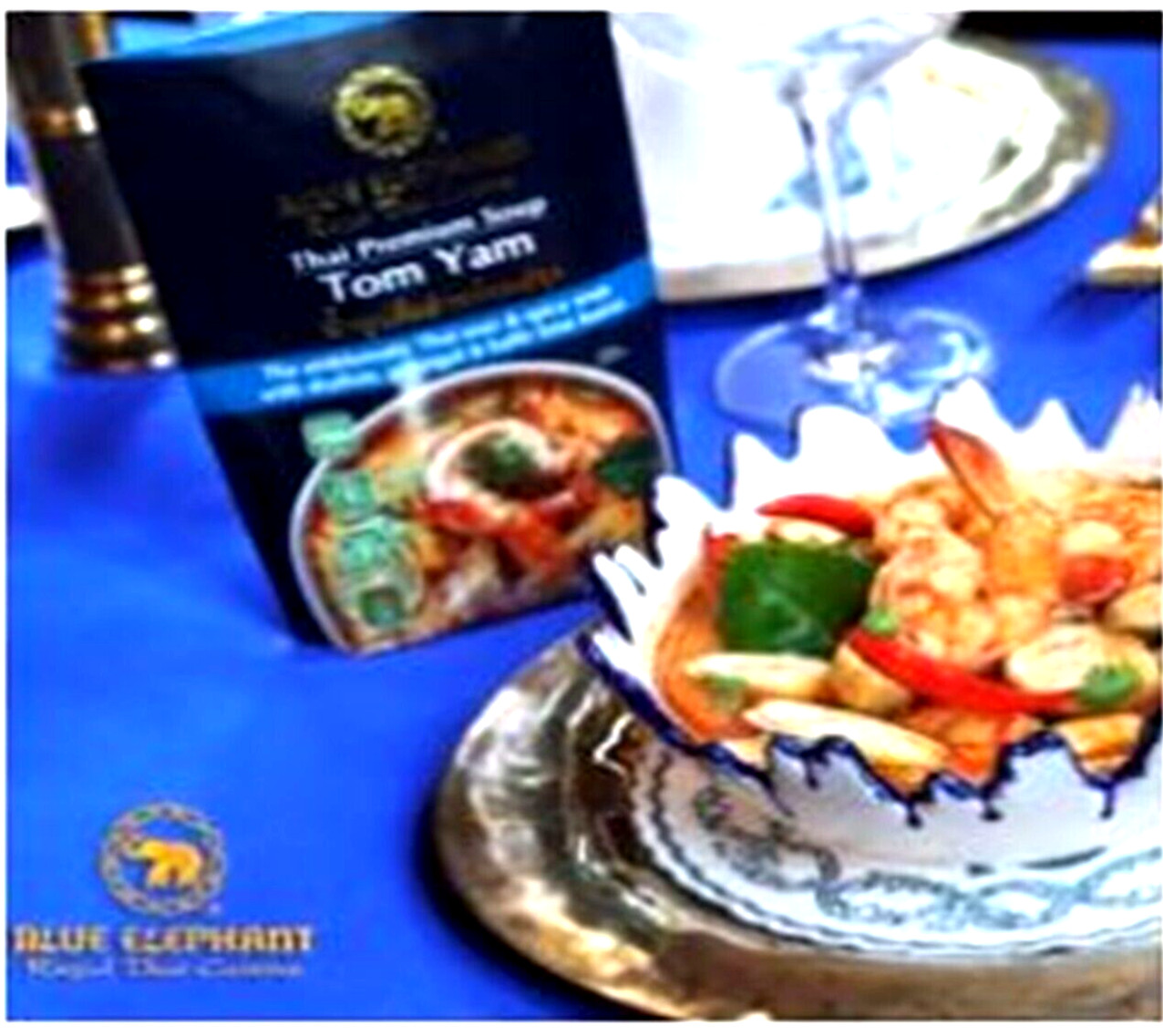 6 x Blue Elephant Tom yam chilli paste 70g.Natural Product No Preservatives