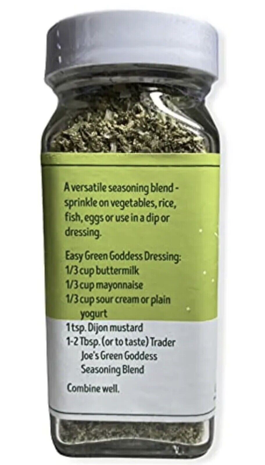 2 pack Trader Joe’s Green Goddess Seasoning Blend 2oz each Spice Mix