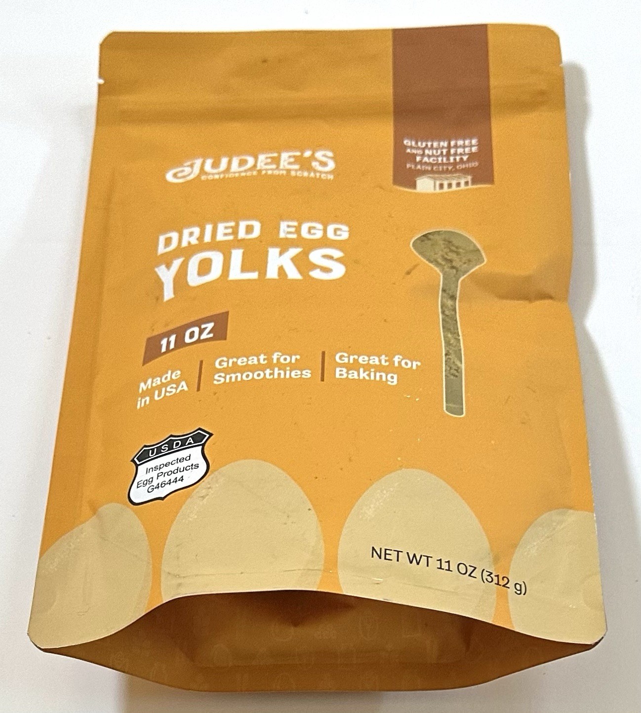 Judee’s Dried Whole Egg Powder 11 oz, Baking Supplies Delicious and 100% Glut