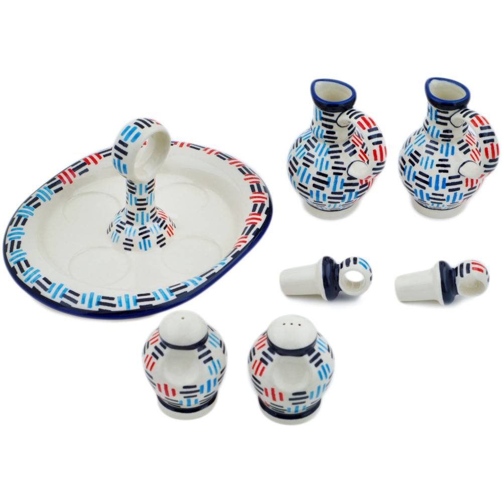 Polish Pottery Seasoning Set 9″ Tribal Treasures