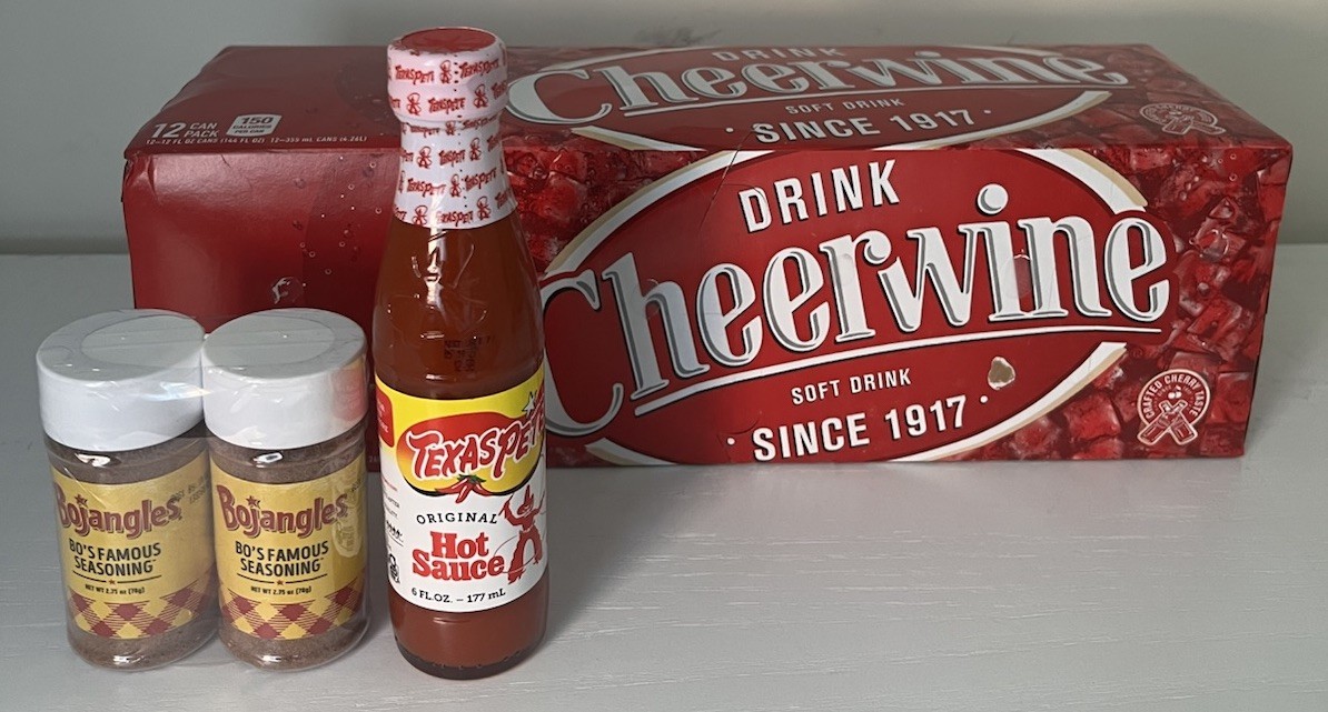 NC Food Bundle Cheerwine 12 Pack + Bojangles Seasoning + Texas Pete Gift Set