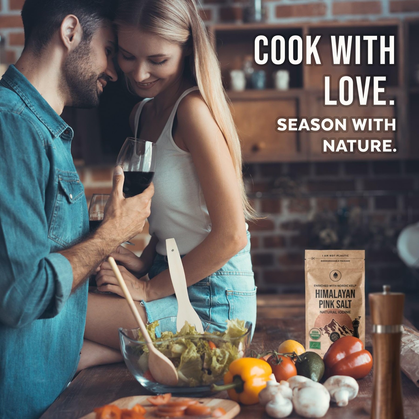 Himalayan Pink Salt with Nordic Kelp – Naturally Iodized salt for everyday us…