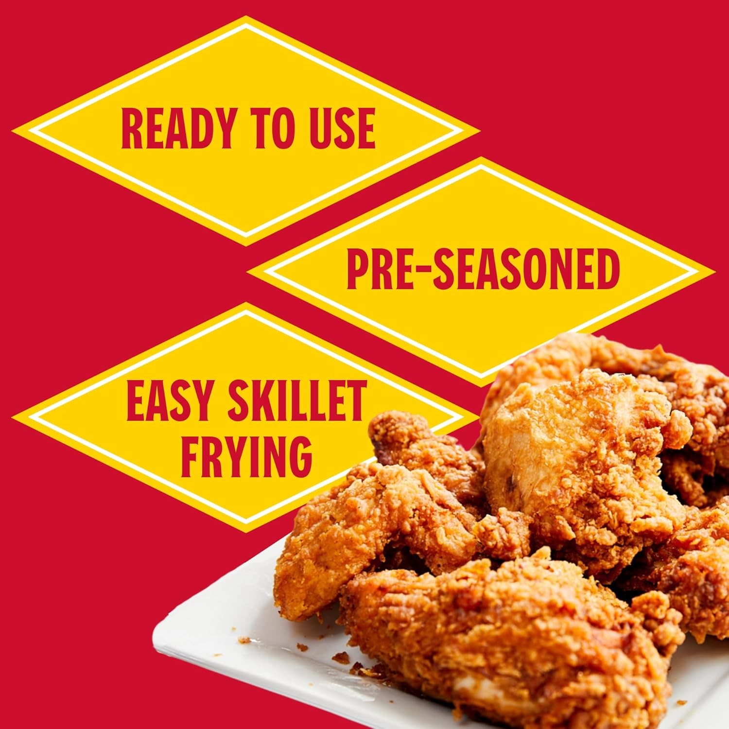 Louisiana Fish Fry Seasoned Chicken Fry Batter Mix 9 oz. Pack of 2 Crispy
