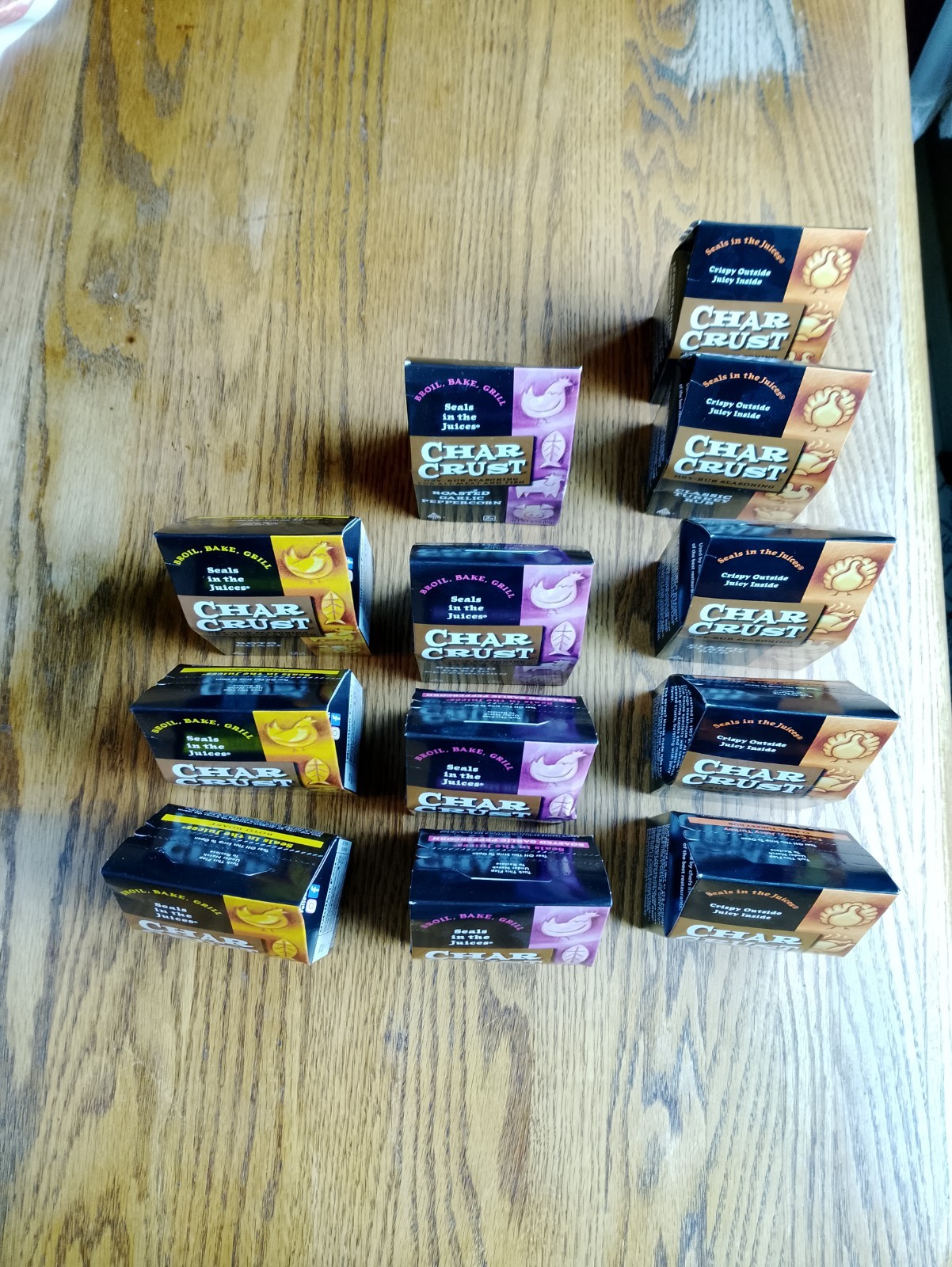 New Char Crust Dry Rub Seasoning Lot of 12 x 4 oz Assorted Flavors New in Boxes