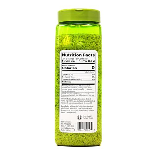 Badia Lime Pepper Seasoning 24 Ounce Zesty Flavor for All Dishes
