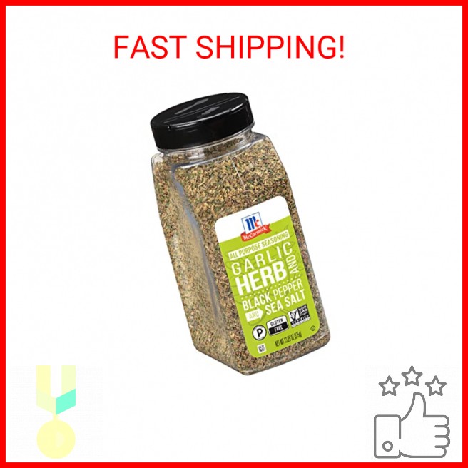 McCormick Garlic, Herb and Black Pepper and Sea Salt All Purpose Seasoning, 13.2