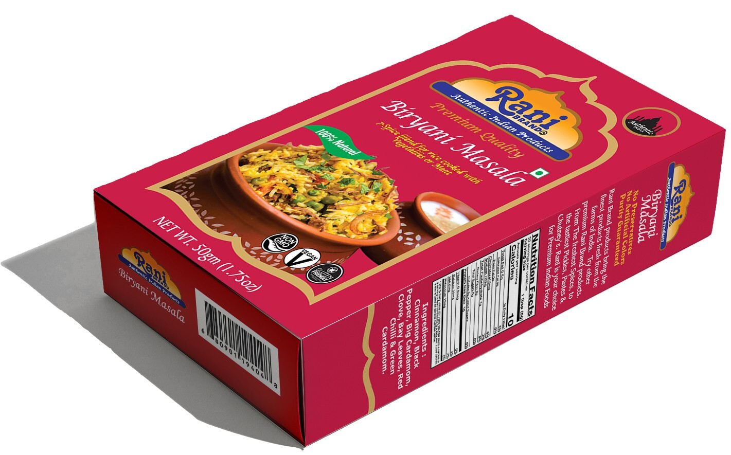 Rani Biryani Masala Curry (7-Spice Blend for Indian Rice Dishes, Pullao / Pilau)