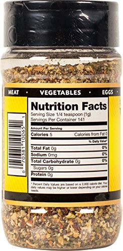 Johnny’s 5oz No Salt Seasoning Blend for Meats and Seafood Keto Friendly