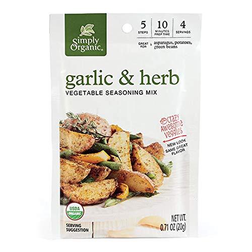 Simply Organic Garlic & Herb Vegetable Seasoning Mix, 0.71 Ounce