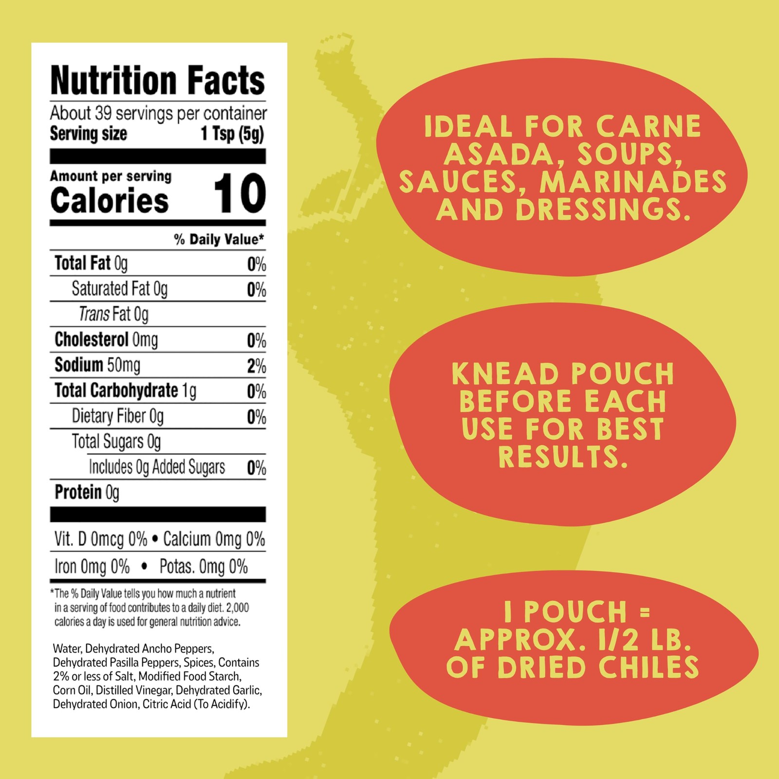 TRES COCINAS Ancho & Pasilla Pepper Paste| Great for Sauces, 7 Oz-6 Count
