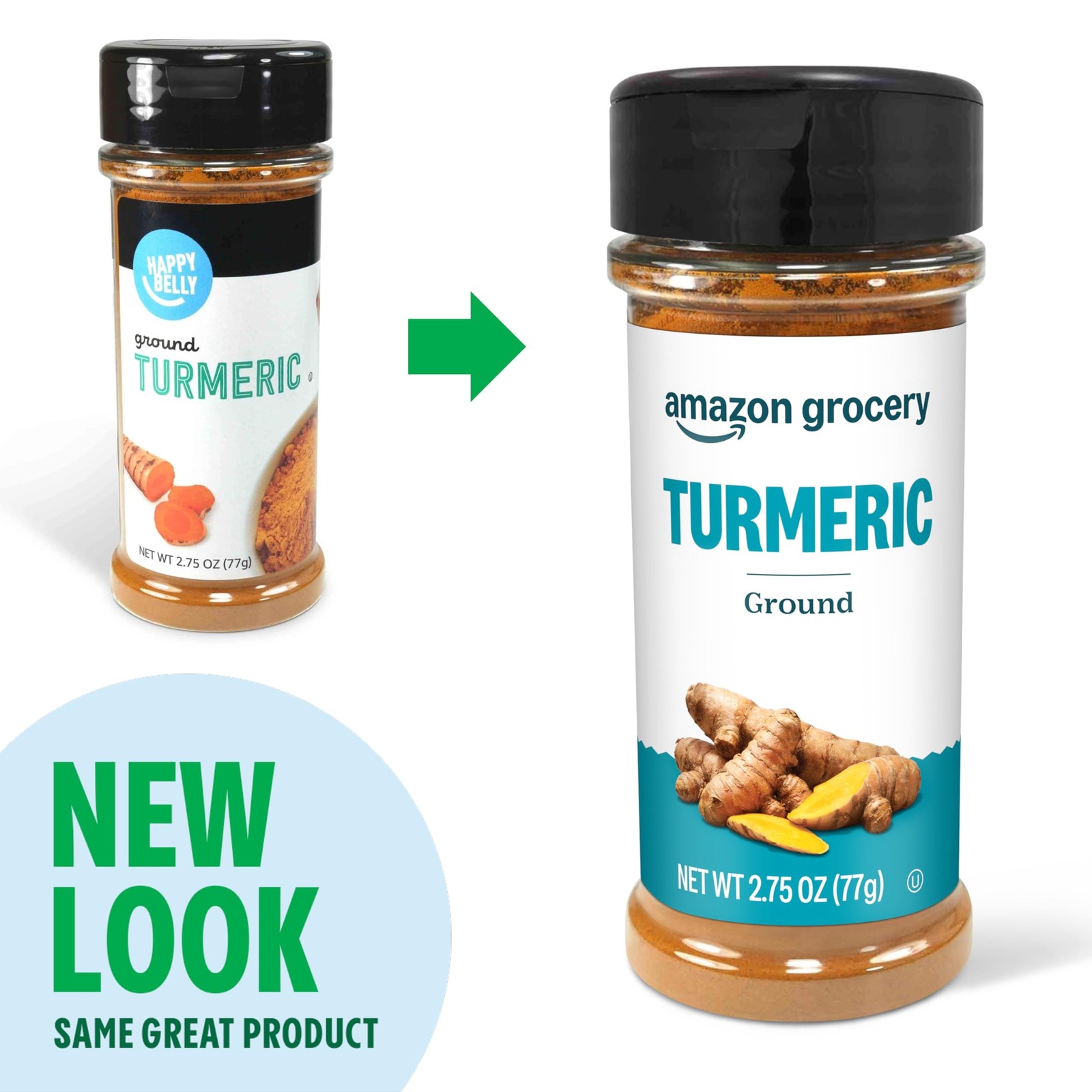 Amazon Grocery, Ground Turmeric, 2.75 Oz ounce (Pack of 1)