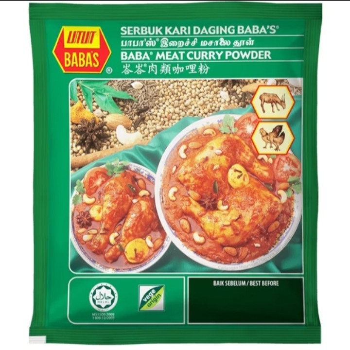 BABA’s Hot & Spicy / Original Meat & Fish Curry Powder 4 packs x 125g