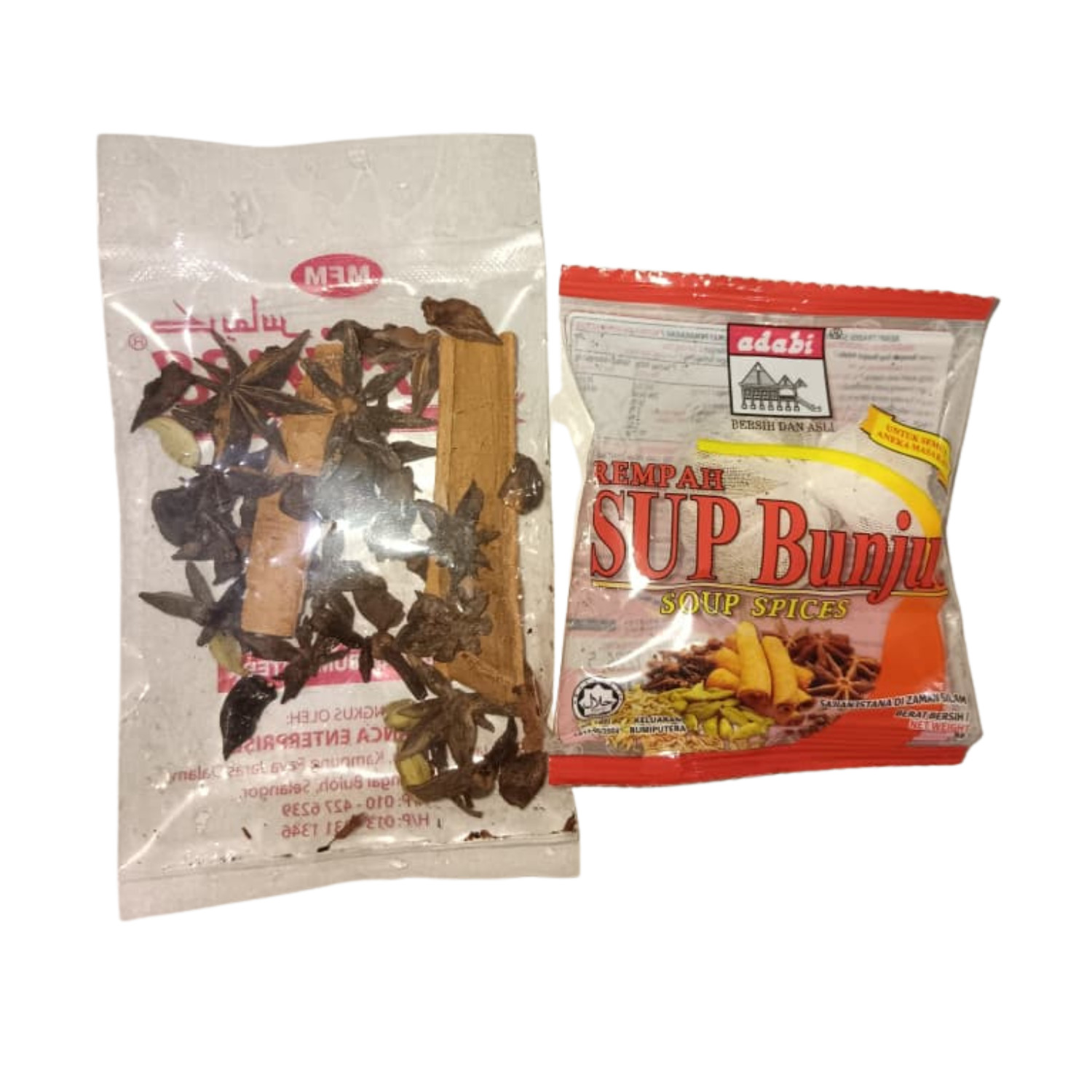 Herbs Sup Bunjut ADABI & Karimas (1 set) for meat and chicken soup Free Shiping